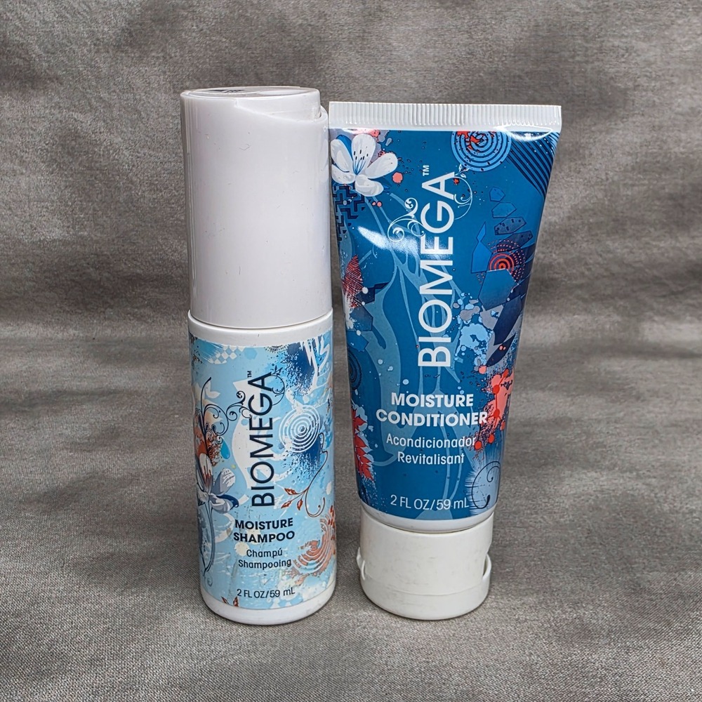 Aquage Biomega Moisture Shampoo & Moisture Conditioner SET 2 fl oz ea